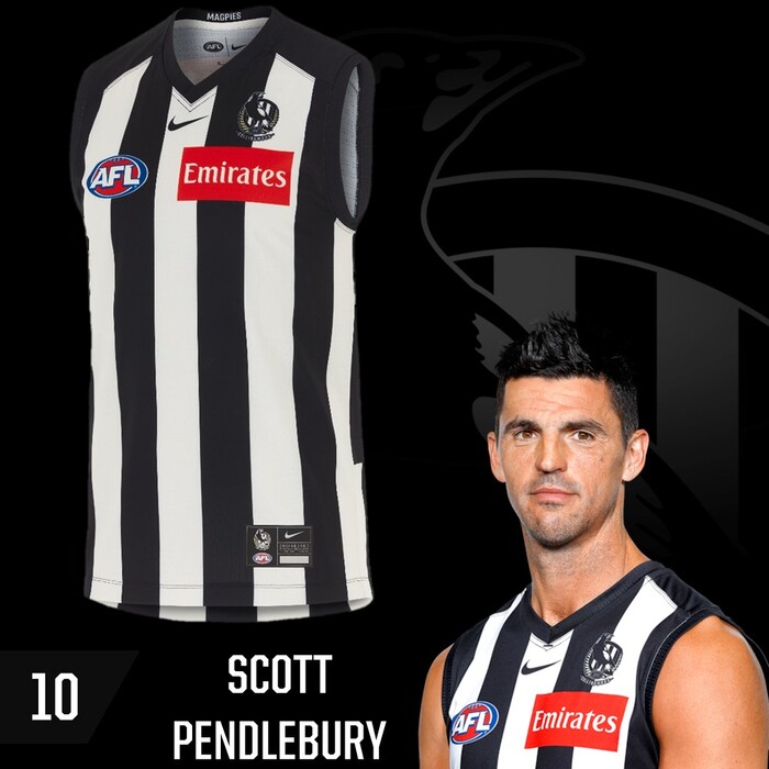 Photo of Scott Pendlebury #10 Collingwood 2025 Home Guernsey