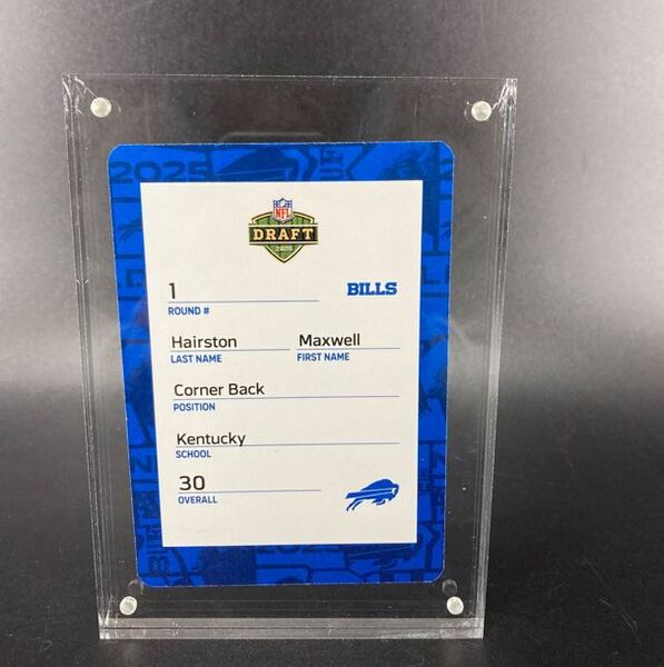 NFL - Bills Maxwell Hairston Jr. Special Edition 2025 Draft Card 1 of 2