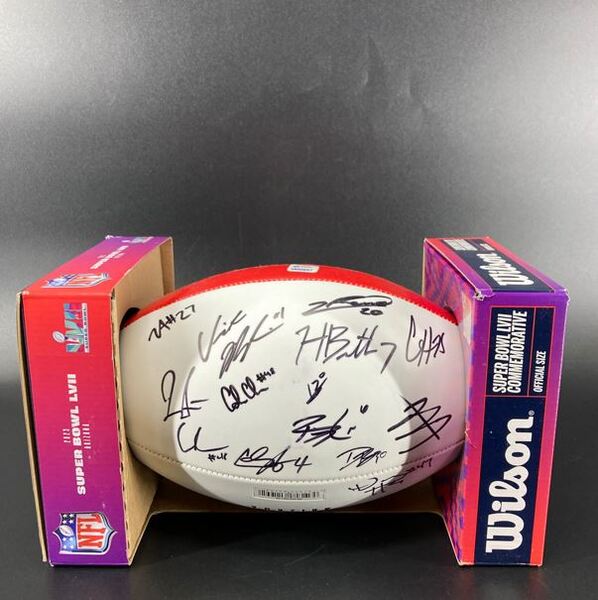 NFL - Chiefs Multi Sign Super Bowl 57 Panel Ball With Over 10 Signatures...