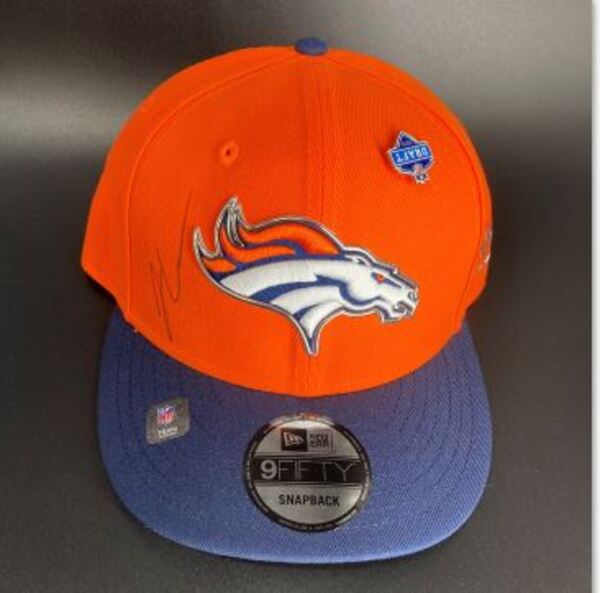 NFL - Broncos Jonah Coleman Signed Hat With 2026 Draft Pin