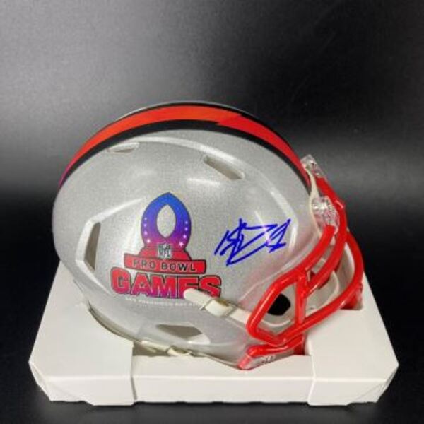 NFL - Browns Shedeur Sanders Signed Pro Bowl Games Mini Helmet