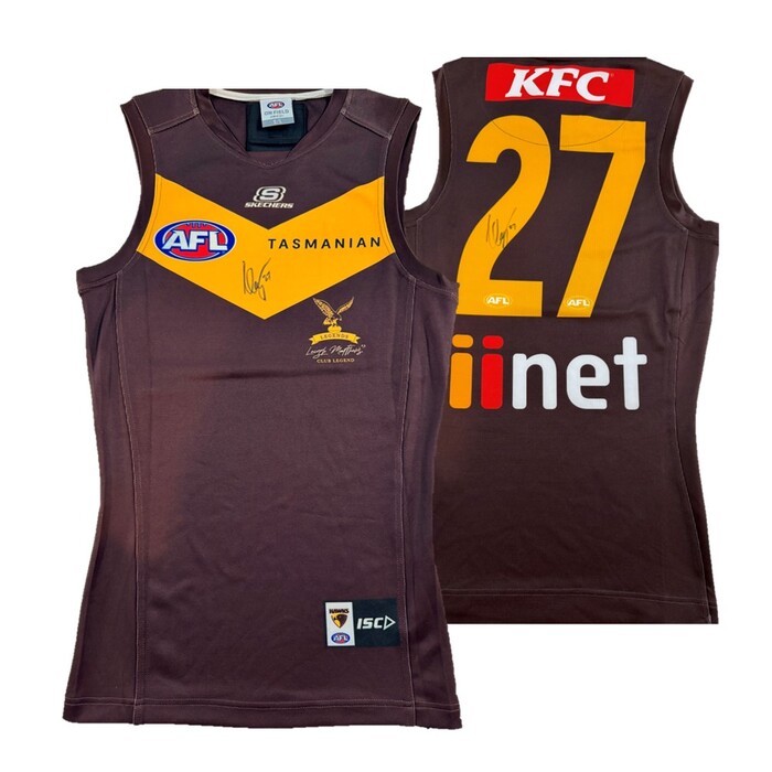 Ned Long #27 Hawthorn Signed Player Issue 2023 Legends Guernsey