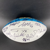 Red Cross - Chiefs Multi Sign Commemorative Super Bowl 54 Panel Ball Sig...
