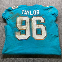 NFL - Dolphins Vincent Taylor Game Used Jersey (10/01/2017) Size 46 With...