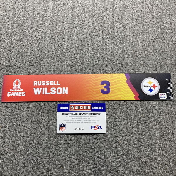 NFL - Steelers Russell Wilson 2024 Pro Bowl Games Nameplate 1 of 1