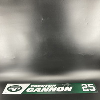 Jets - Trenton Cannon Signed Locker Name Plate