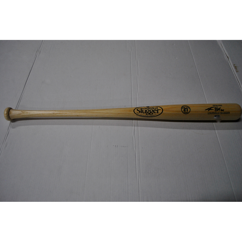 2022 Roberto Clemente Day Auction Autographed Tan Louisville Slugger