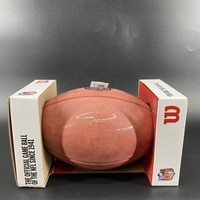 NFL - Vikings Jordan Addison Signed Authentic Football (Light Signature)