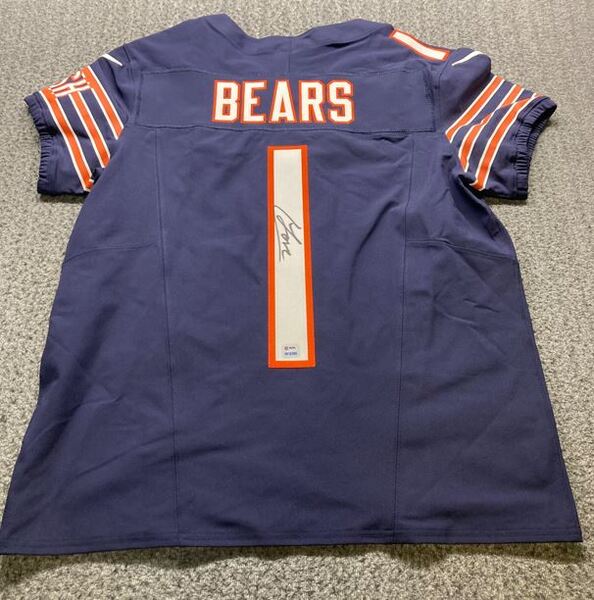 NFL - Bears Colston Loveland Signed #1 Draft Jersey