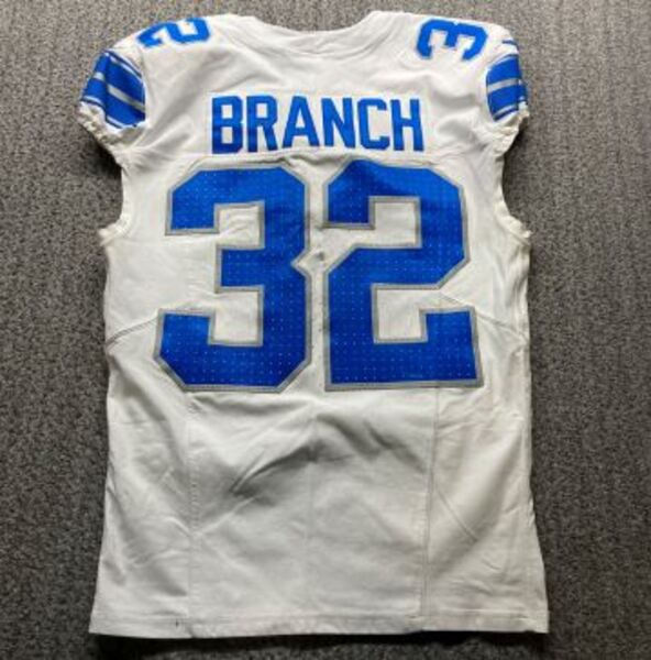 Crucial Catch - Lions Brian Branch Game Worn Jersey (10/13/2024) Size 40...