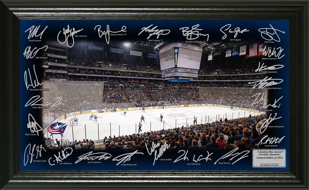 Serial #1 Columbus Blue Jackets Signature Rink