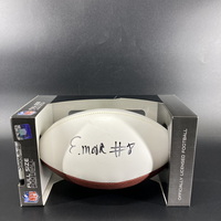 Jets - Elijah Moore Signed Panel Ball With Jets Logo