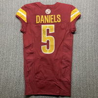 Red Cross - Commanders Jayden Daniels Signed Authentic Jersey Size 38