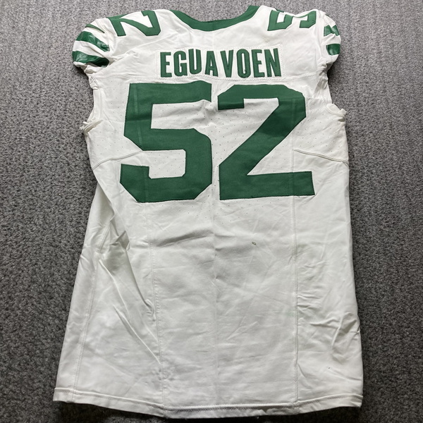 London Games - Jets Sam Eguavoen Game Used Jersey (10/06/24) Size 42 wit...