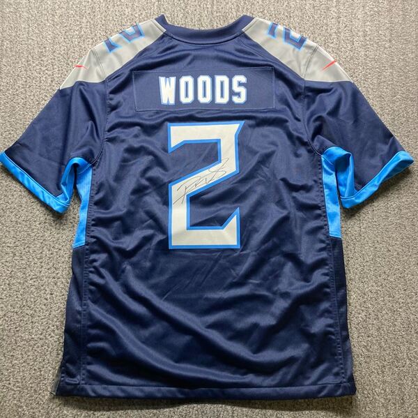 Titans - Robert Woods Signed Replica Jersey Size Large - Unauthenticated