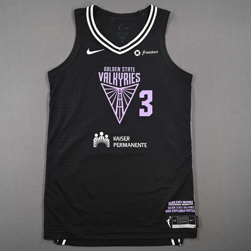 Image of Amihere, Laeticia - Golden State Valkyries - Black Explorer Edition Jersey - Worn 8/17/2025 - 2025 WNBA Season