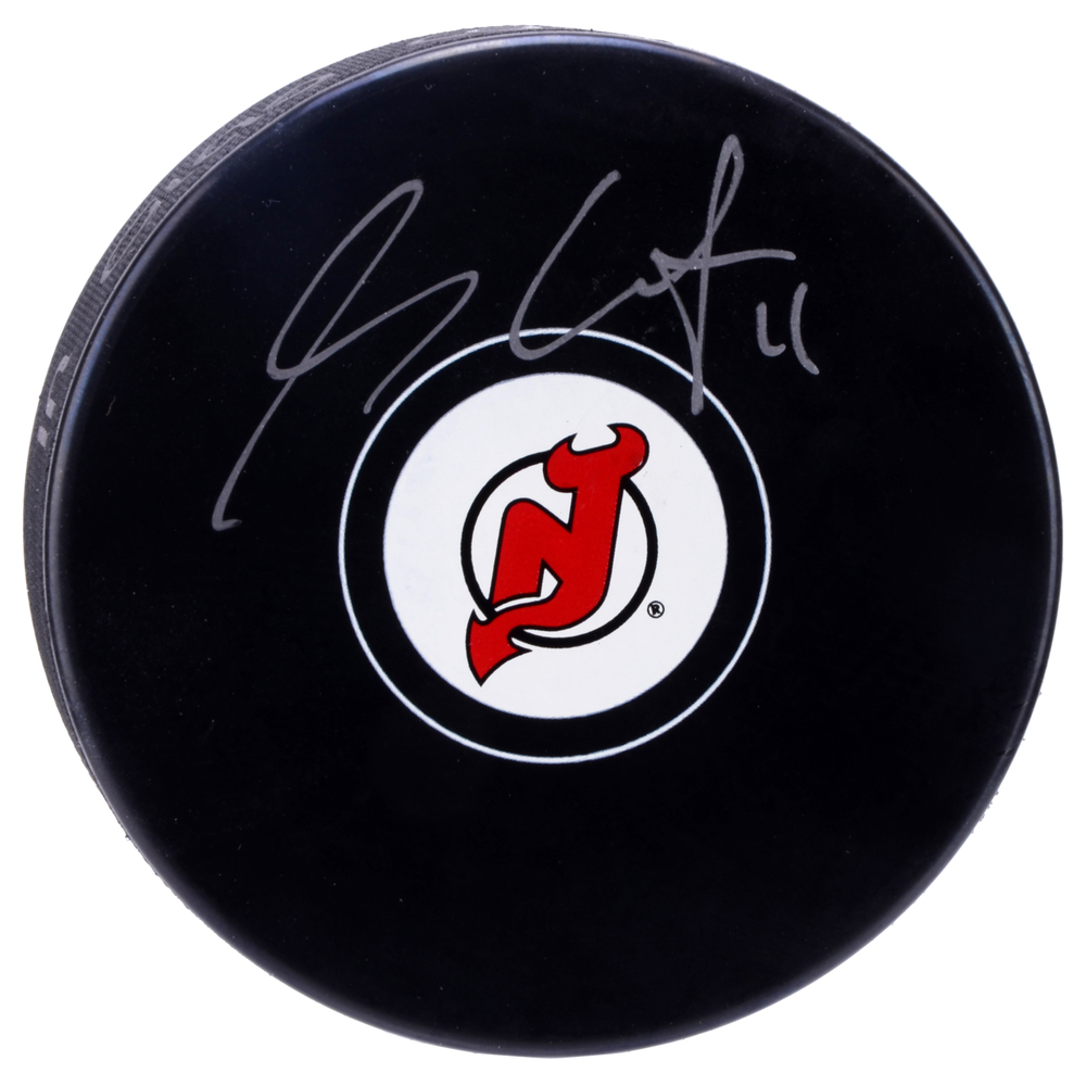 Stephen Gionta New Jersey Devils Autographed Hockey Puck