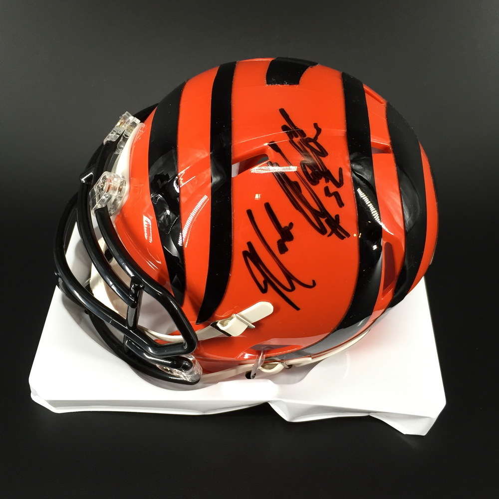 NFL Bengals Mark Walton Signed Bengals Mini Helmet The official