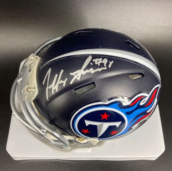 NFL - Titans Jeffery Simmons Signed Mini Helmet