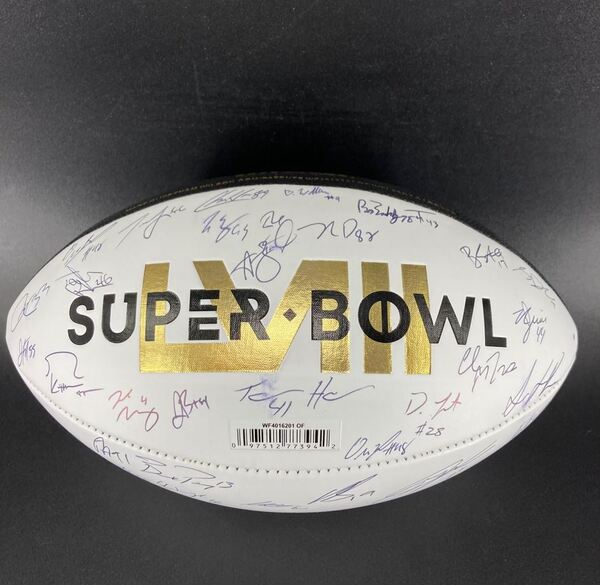 NFL - 49ers Multi Sign Super Bowl 58 Commemorative Football Signed By Br...