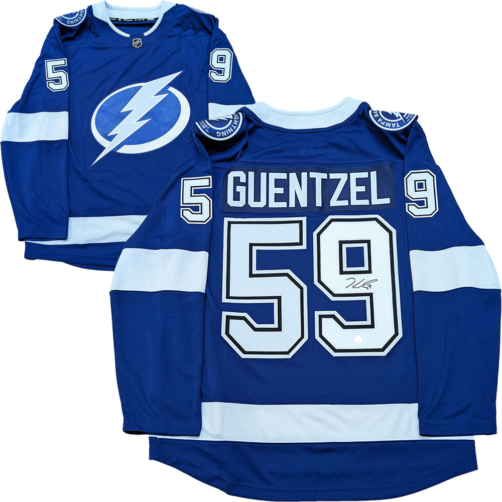 Jake Guentzel Autographed Tampa Bay Lightning Fanatics Breakaway Jersey