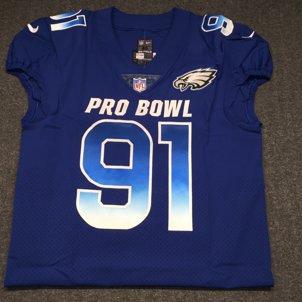 NFL Auction NFL EAGLES FLETCHER COX 2018 GAME ISSUED