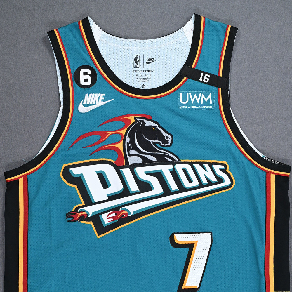 Killian Hayes Detroit Pistons GameWorn Classic Edition Jersey