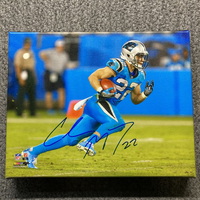 Panthers - Christian McCaffrey Signed 11x 14 Canvas