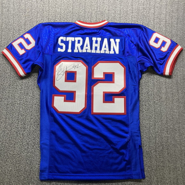 Legends - Giants Michael Strahan Signed Authentic Mitchell and Ness Jers...