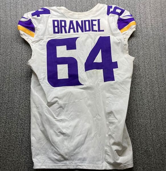 Dublin Games - Vikings Blake Brandel Game Worn Jersey (9/28/2025) Size 4...