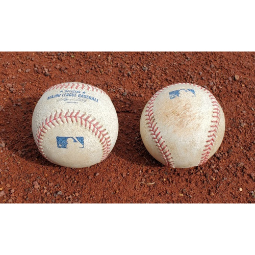 2008 NLCS Phillies Game-Used Baseballs - Games 1 & 2