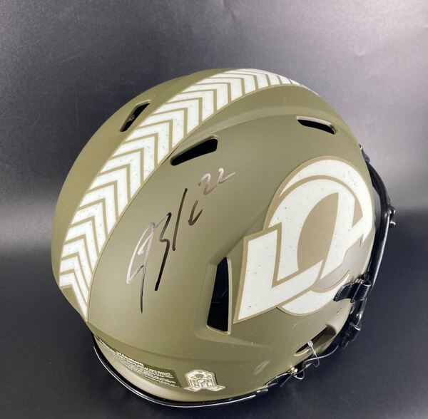 NFL - Rams Blake Corum Signed Authentic STS Speed Helmet