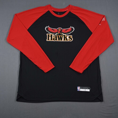 Image of Knox, Kevin<br>City Edition Long Sleeved Shooting Shirt - Game-Issued (GI)<br>Atlanta Hawks<br>2021-22<br>#5