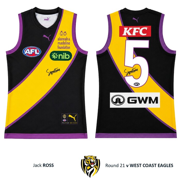 Photo of Jack Ross #5 Richmond 2026 Alannah & Madeline Guernsey