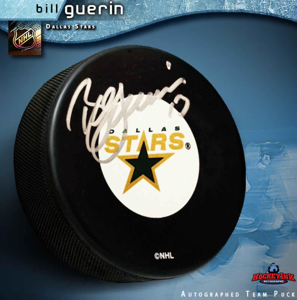 BILL GUERIN Signed Dallas Stars Puck