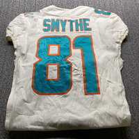 NFL - Dolphins Durham Smythe Game Used Jersey 2018 Season Size 40