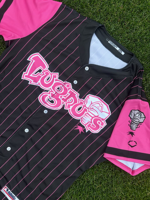 #24 Leo De Vries Size L Lansing Lugnuts - Pink Jersey