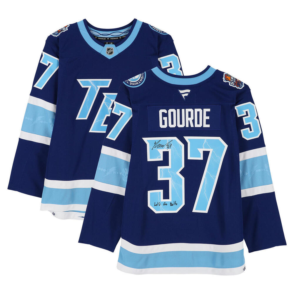Yanni Gourde Tampa Bay Lightning Autographed 2026 Stadium Series Fanatics Premium Jersey with 