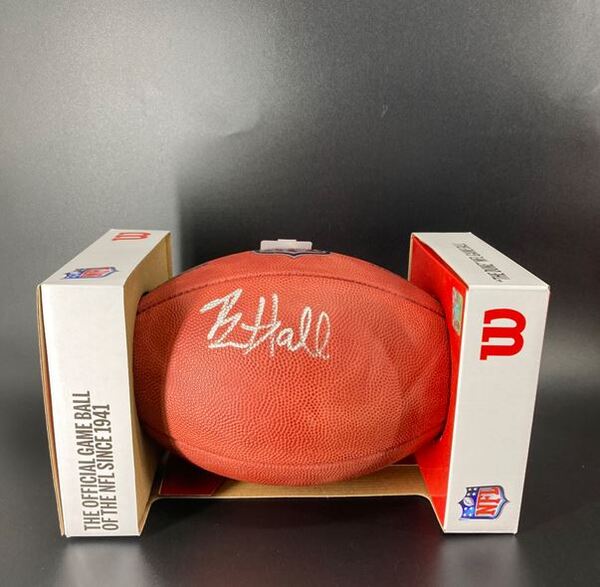NFL - Jets Breece Hall Signed Authentic Football
