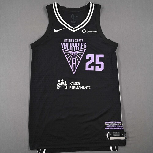 Image of Billings, Monique - Golden State Valkyries - Game-Issued Black Explorer Edition Jersey - 2025 WNBA Season