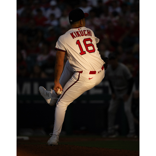 Yusei Kikuchi Game-Used Throwback Jersey - 4th Pitching Win