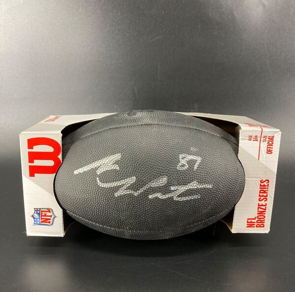 Lions - Sam LaPorta Signed Black Football with Metallic Lions Logo