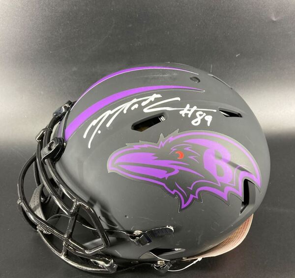 NFL - Ravens Mark Andrews Signed Authentic Eclipse Speed Helmet