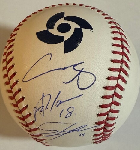 Shohei Ohtani, Yoshinobu Yamamoto, & Roki Sasaki Autographed 2023