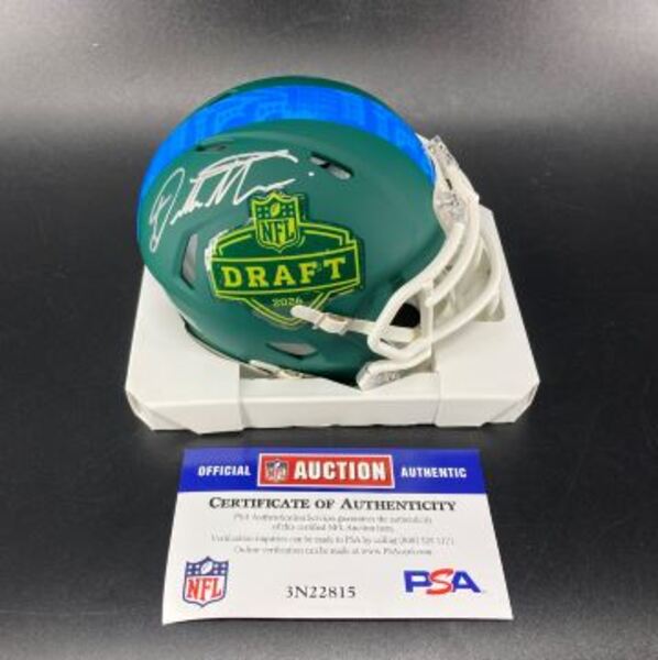 NFL - Bears Dillon Thieneman Signed NFL Draft Mini Helmet