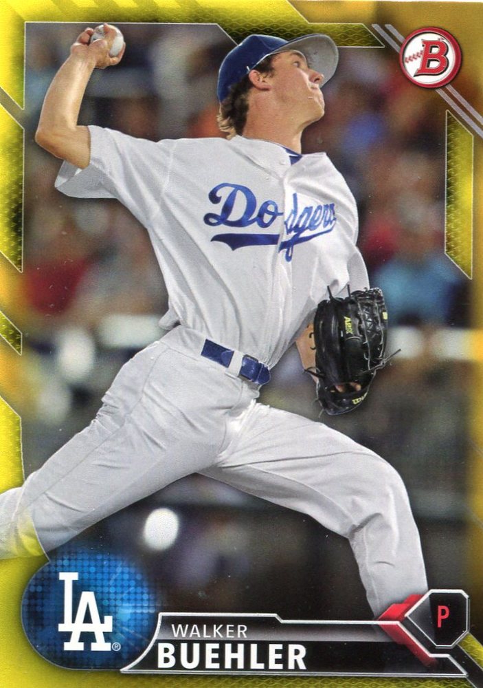 2016 Bowman Prospects Yellow #BP78 Walker Buehler