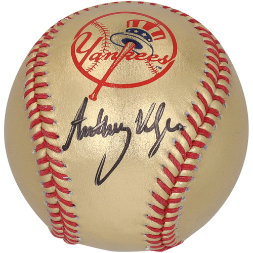 Anthony Volpe New York Yankees Autographed Gold Baseball - Limited 