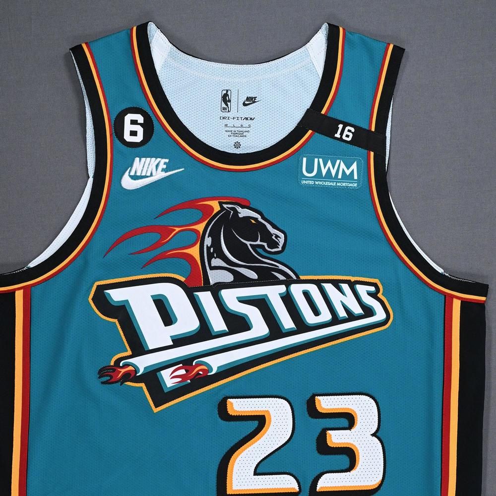 Jaden Ivey Detroit Pistons GameWorn Classic Edition Jersey 5th Overall Pick in 2022 NBA