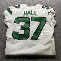 NFL - Jets Bryce Hall Game Worn Jersey 2021 Season Size 40