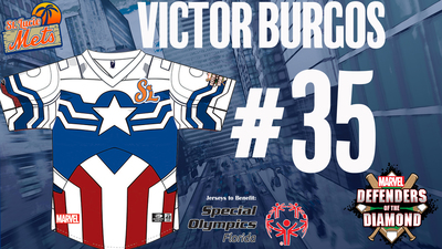 Marvel Captain America Jersey  #35 Victor Burgos